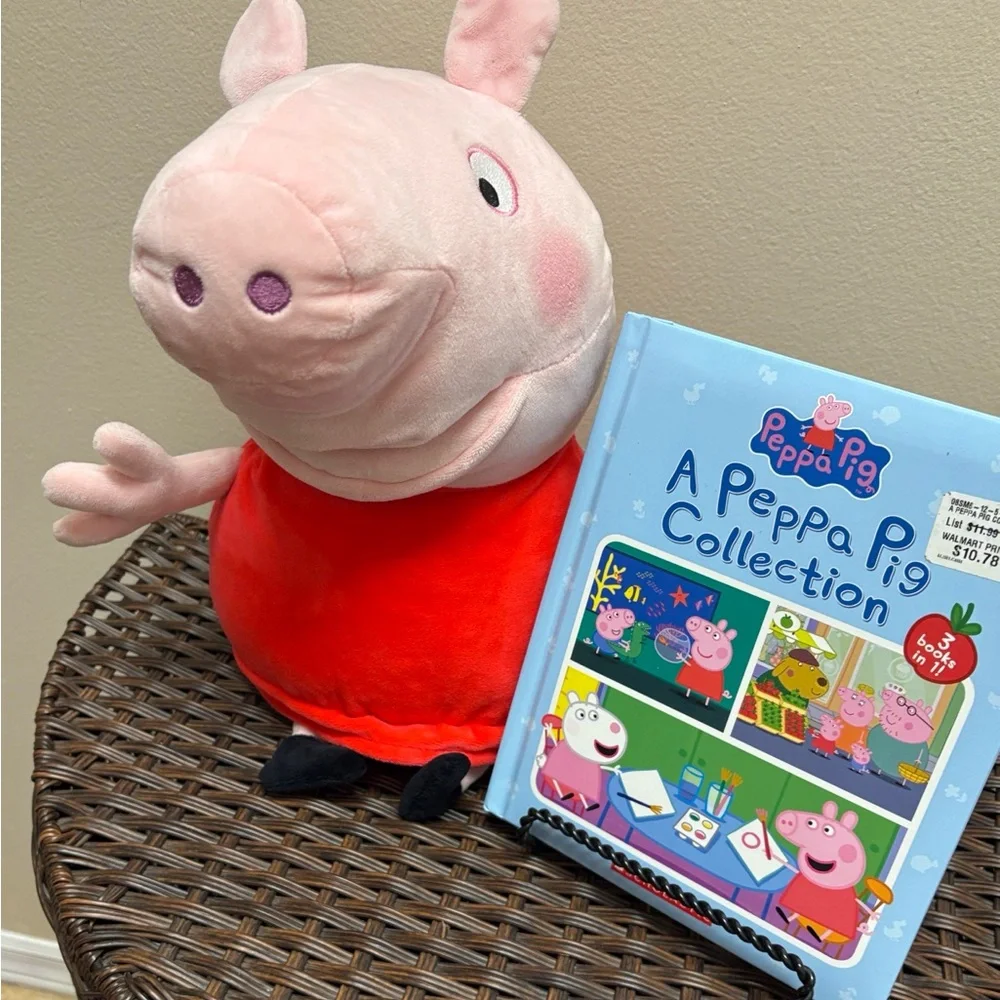 /Peppa Pig Plush and Book Bundle